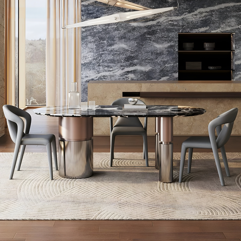 GRENVILLE Modern Marble Dining Table - Urban Mood Singapore