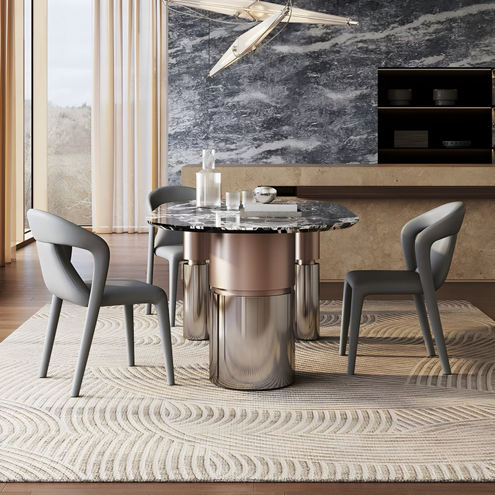 GRENVILLE Modern Marble Dining Table - Urban Mood Singapore