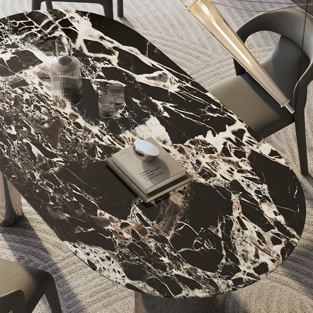 GRENVILLE Modern Marble Dining Table - Urban Mood Singapore