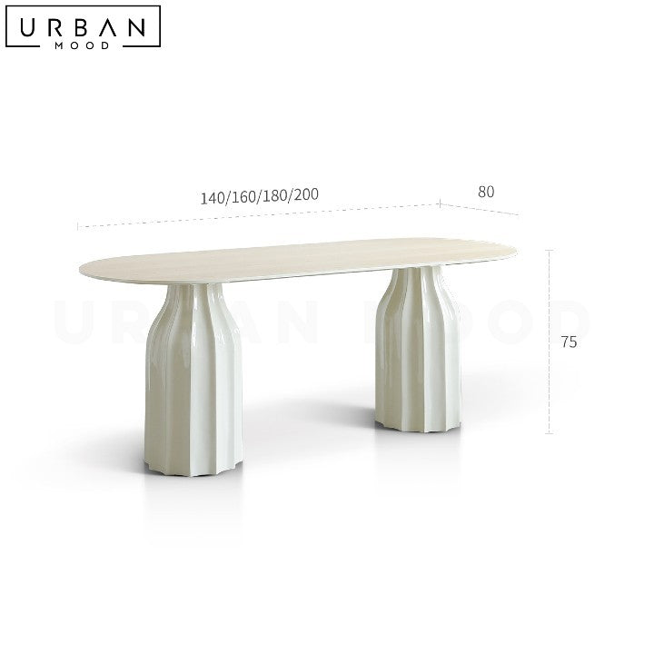 GRATIS Japandi Sintered Stone Round Dining Table