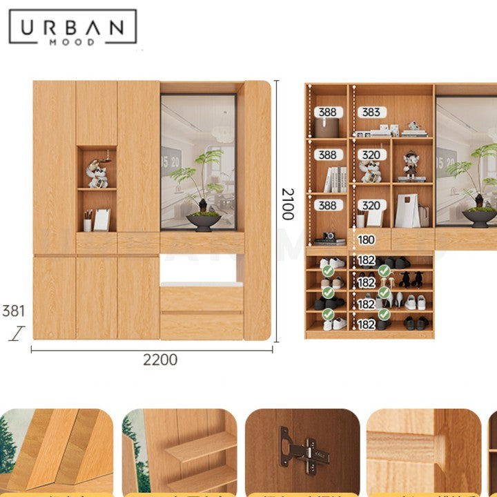 GRILL Modern Shoe Cabinet with Console Table