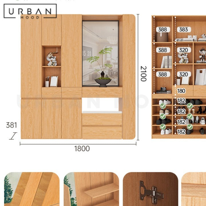GRILL Modern Shoe Cabinet with Console Table