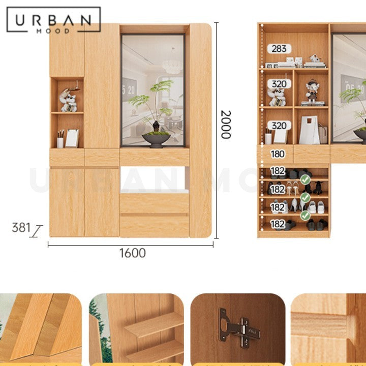 GRILL Modern Shoe Cabinet with Console Table
