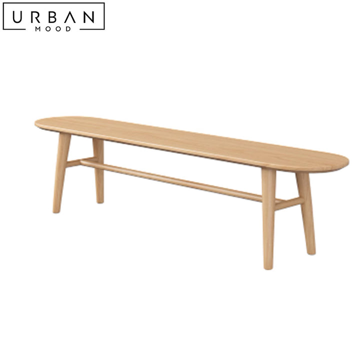 GUGGEN Japandi Solid Wood Dining Table