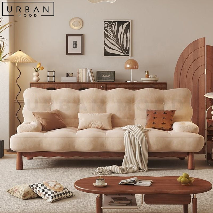 GUNNAR Japandi Fabric Sofa Bed