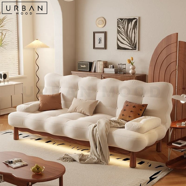 GUNNAR Japandi Fabric Sofa Bed