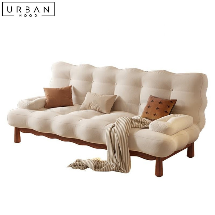 GUNNAR Japandi Fabric Sofa Bed