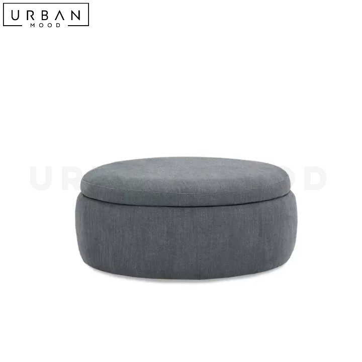 GURO Modern Fabric Storage Ottoman