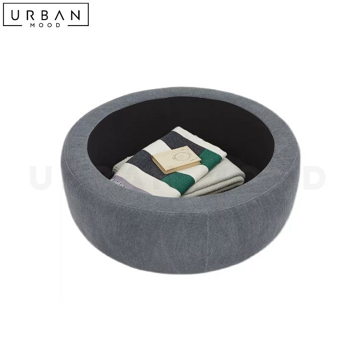 GURO Modern Fabric Storage Ottoman