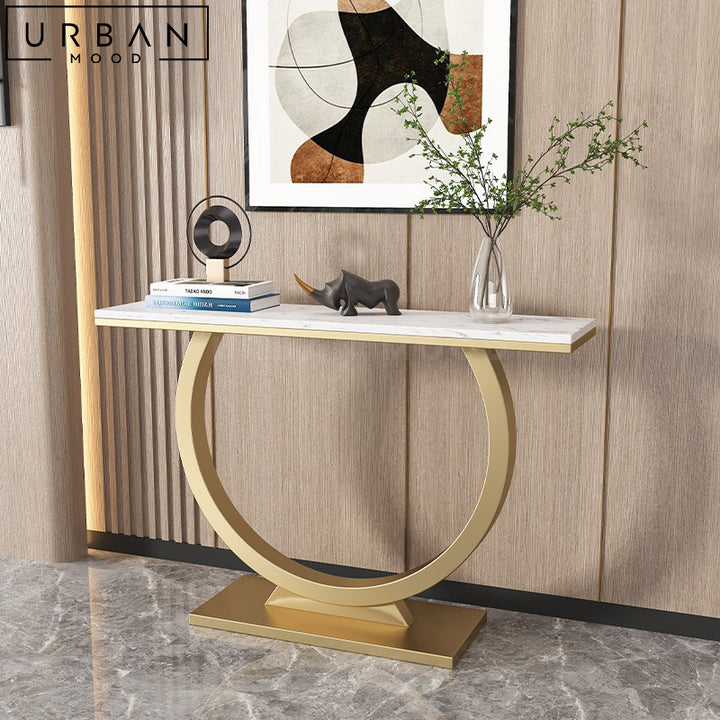 GVANI Modern Marble Console Table