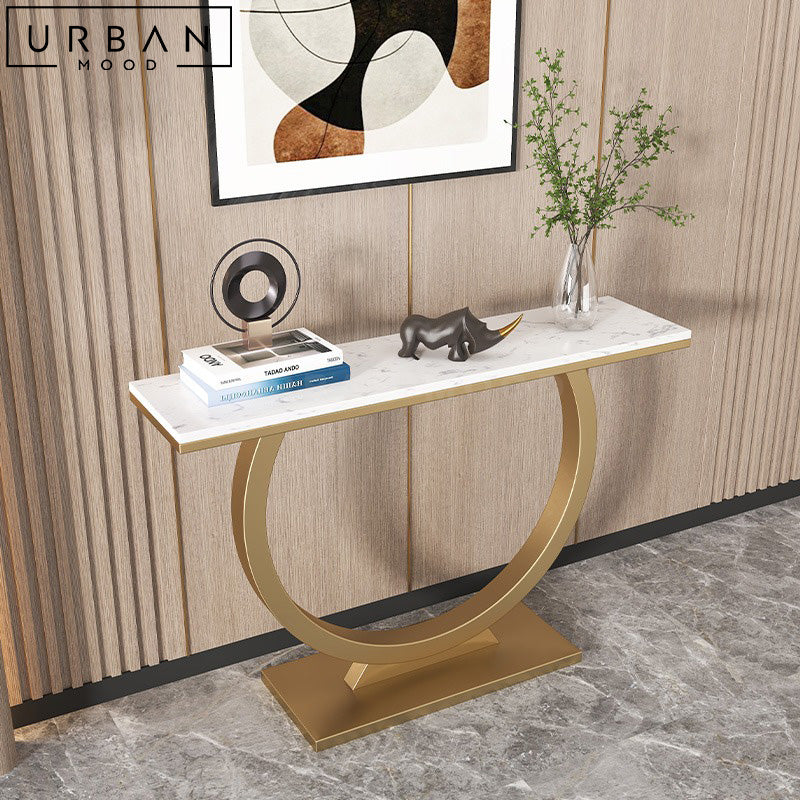 GVANI Modern Marble Console Table