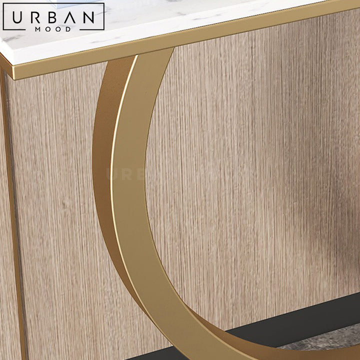 GVANI Modern Marble Console Table