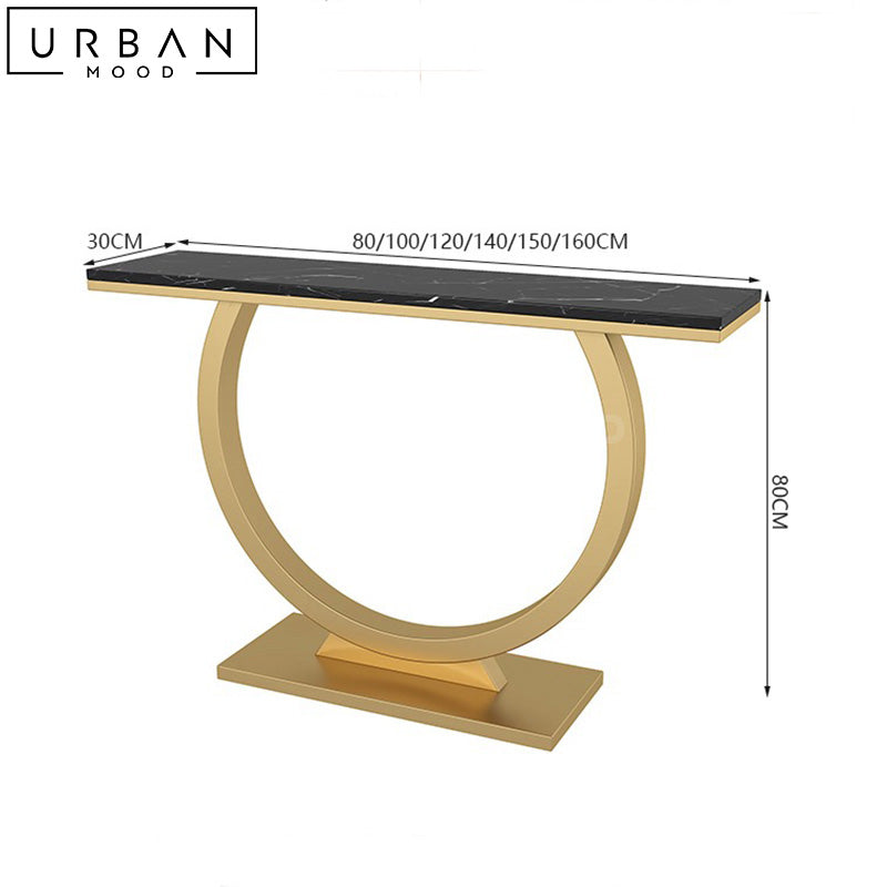 GVANI Modern Marble Console Table