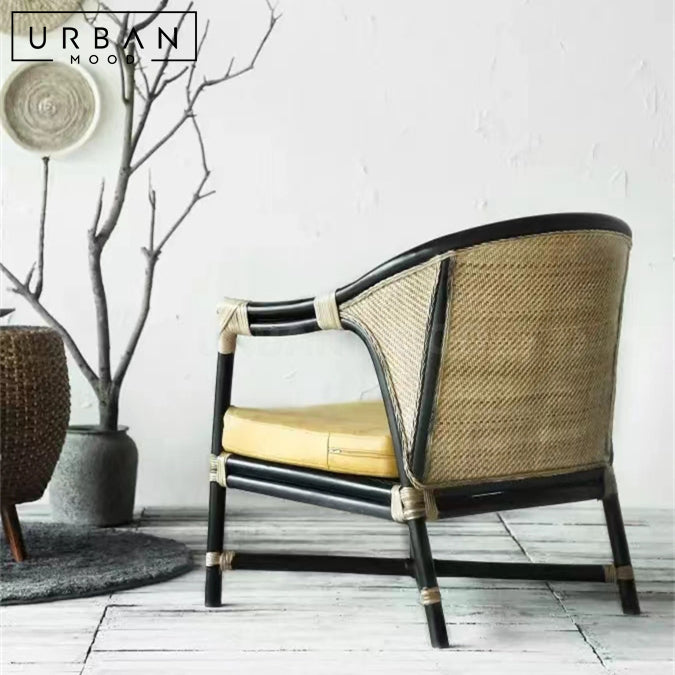 GWEN Vintage Rattan Armchair