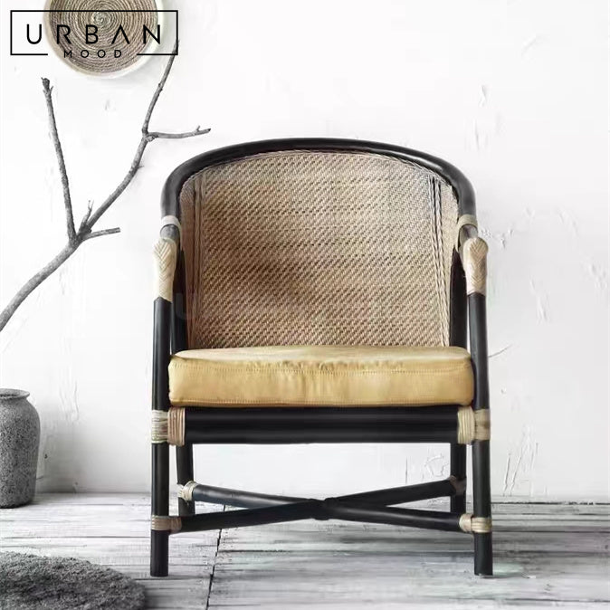 GWEN Vintage Rattan Armchair