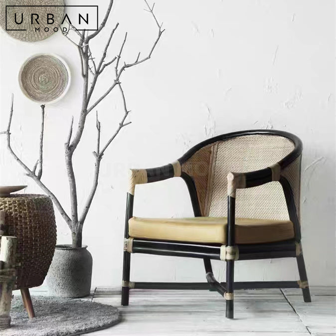 GWEN Vintage Rattan Armchair