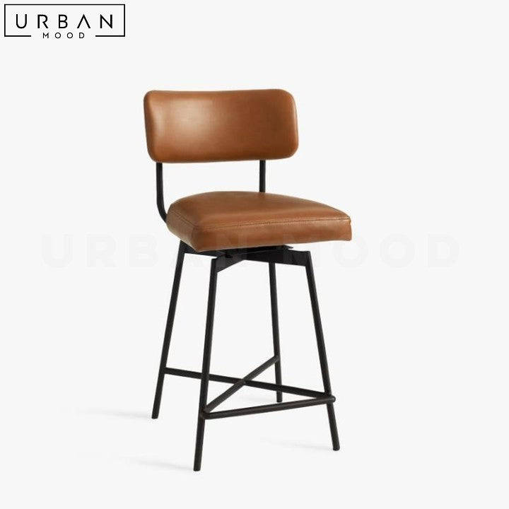 HADIZ Modern Fabric Bar Stool