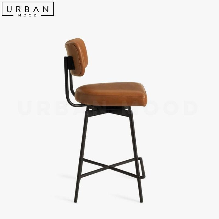 HADIZ Modern Fabric Bar Stool