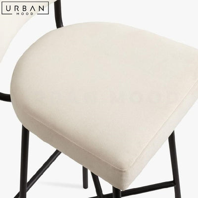 HADIZ Modern Fabric Bar Stool