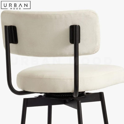 HADIZ Modern Fabric Bar Stool