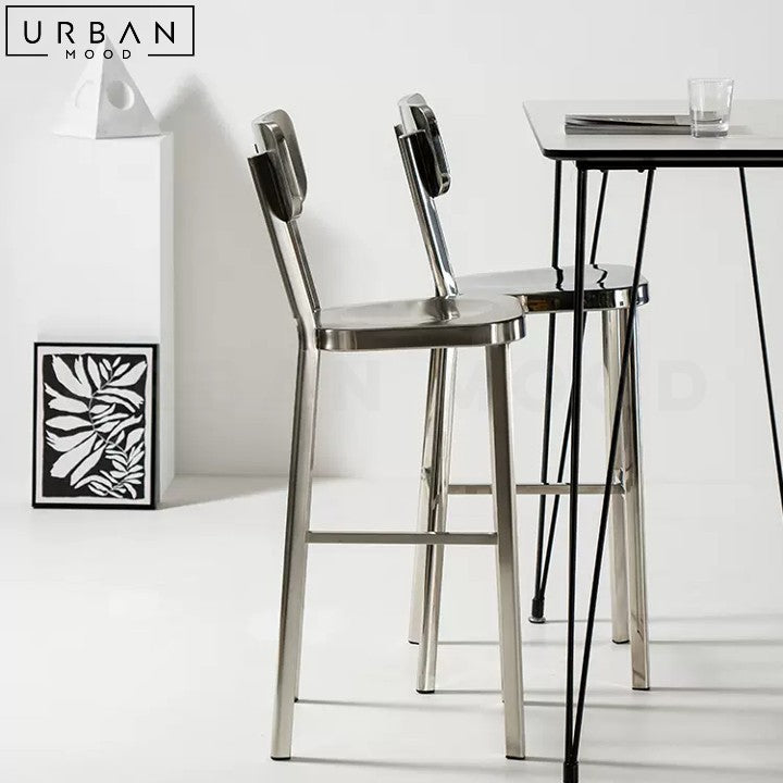 HAILEY Modern Steel Bar Stool – Urban Mood