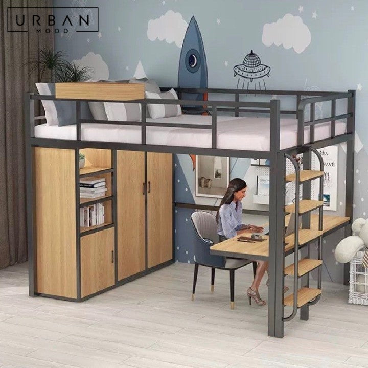 HANVER Modern Loft Bedframe