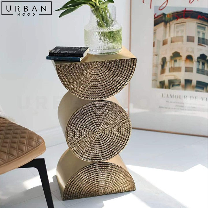 HAKEN Modern Metal Side Table