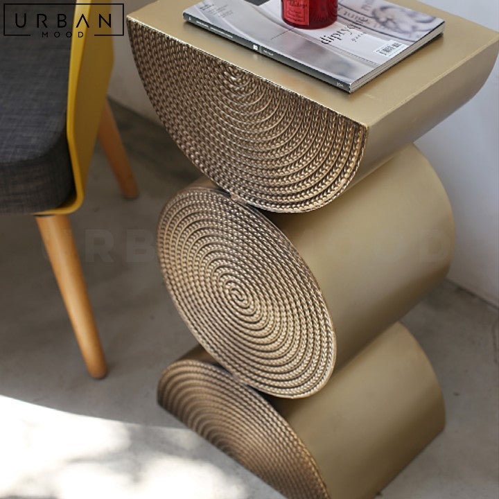 HAKEN Modern Metal Side Table