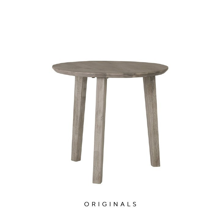HAMAD Farmhouse Solid Wood Side Table