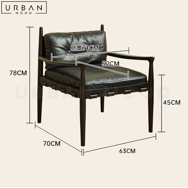 HAMANN Vintage Solid Wood Leisure Chair – Urban Mood
