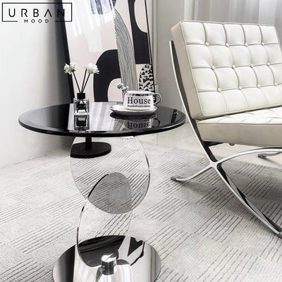 HAMDY Modern Glass Side Table