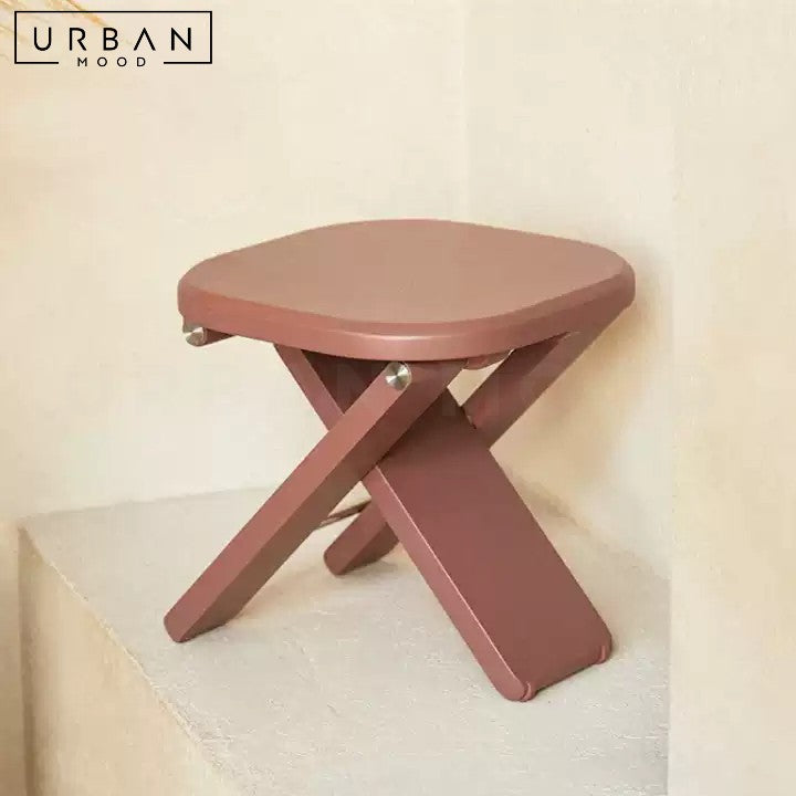 HAMED Modern Wooden Folding Stool