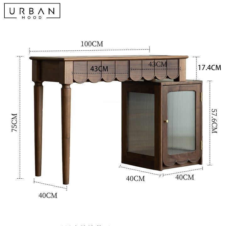 HANCOCK Modern Solid Wood Vanity Table