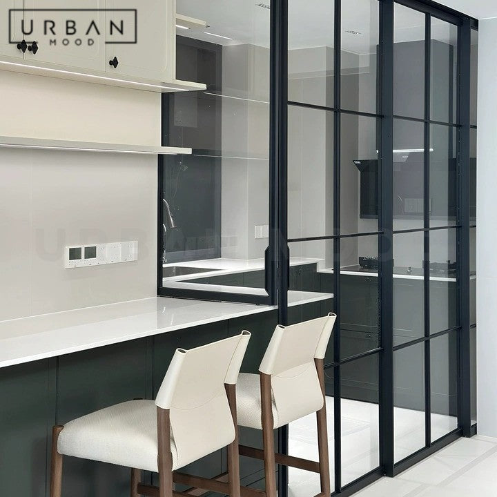 HARDER Modern Leather Bar Stool