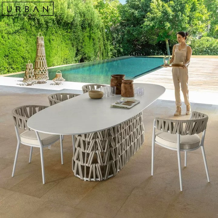 HARIET Modern Outdoor Sintered Stone Dining Table