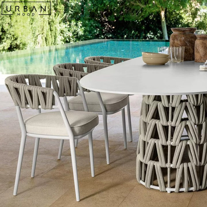 HARIET Modern Outdoor Sintered Stone Dining Table