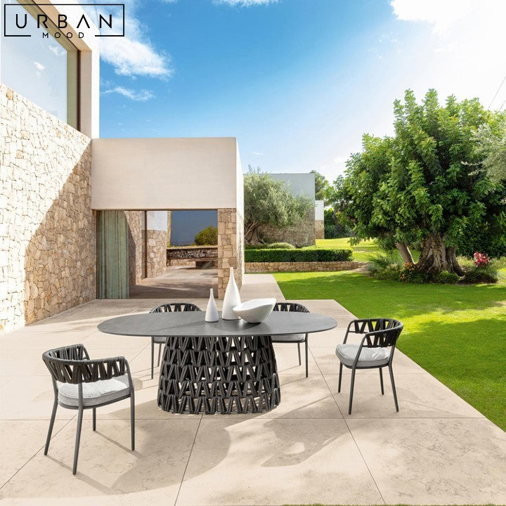 HARIET Modern Outdoor Sintered Stone Dining Table