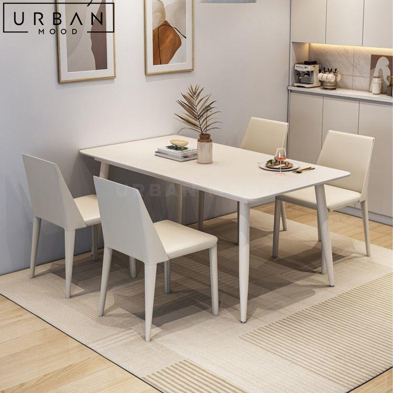 HARLAND Modern Sintered Stone Dining Table Set