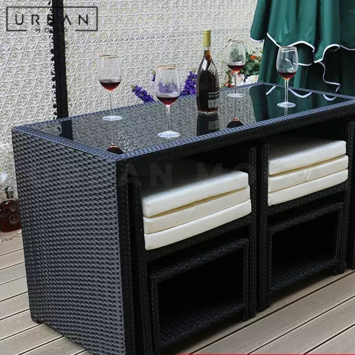 HARMSEN Modern Outdoor Table and Chair