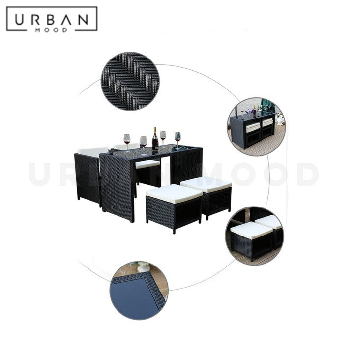 HARMSEN Modern Outdoor Table and Chair