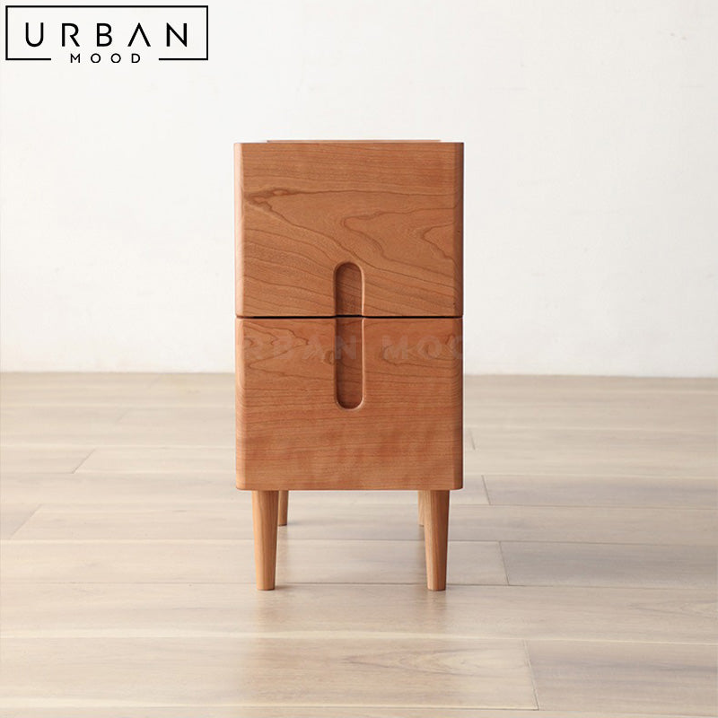 HARN Japandi Solid Wood Bedside Table