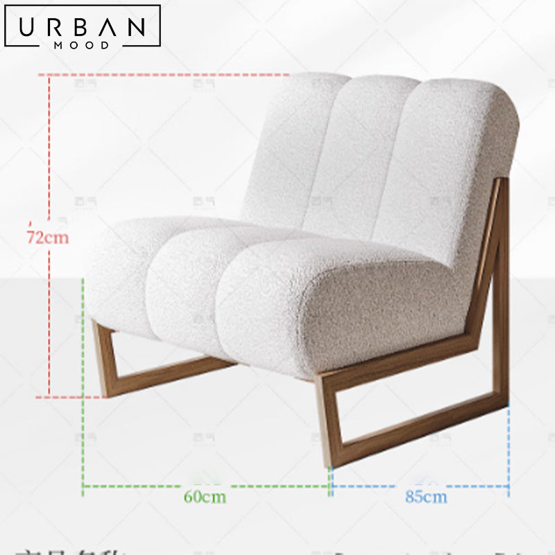 HARRIS Modern Boucle Leisure Chair