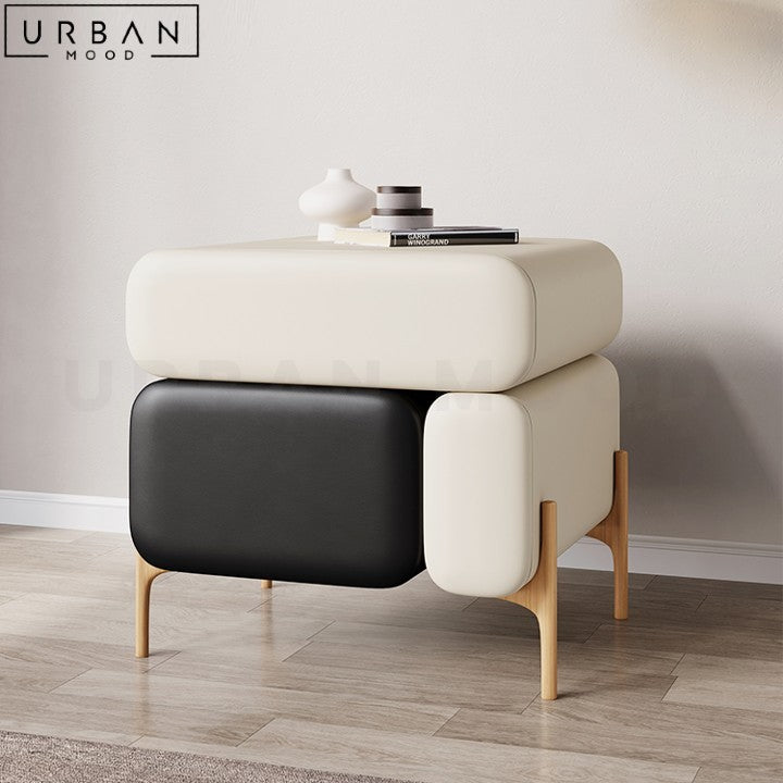 HARUKI Modern Solid Wood Bedside Table