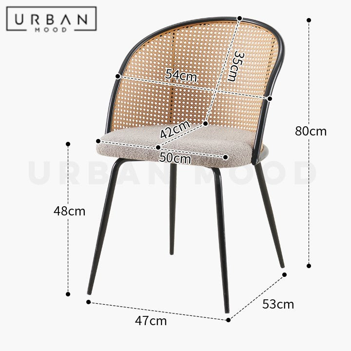 HABIT Vintage Rattan Dining Chair