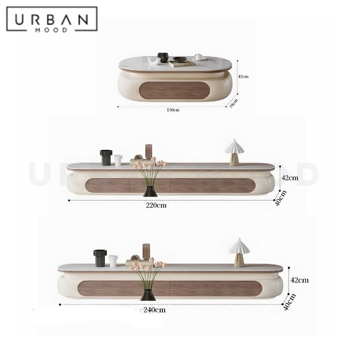 HAUER Modern Sintered Stone TV Console