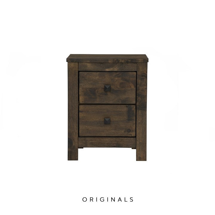 HAVA Rustic Solid Wood Bedside Table