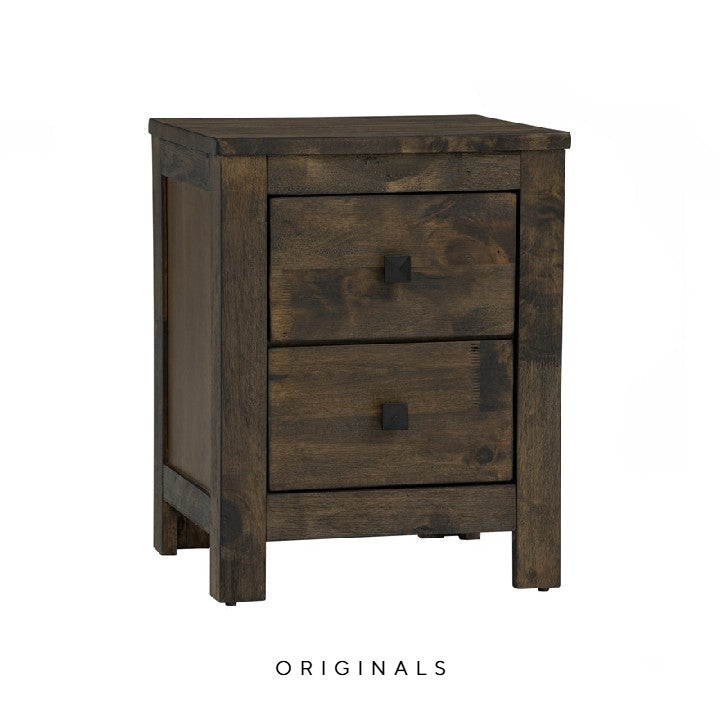 HAVA Rustic Solid Wood Bedside Table