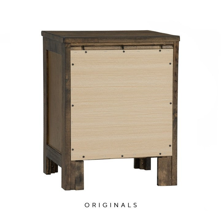 HAVA Rustic Solid Wood Bedside Table