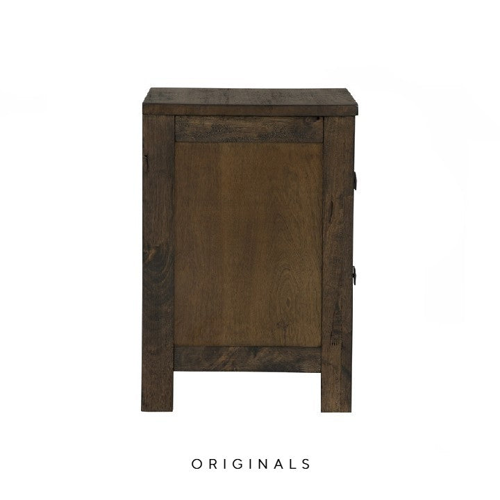 HAVA Rustic Solid Wood Bedside Table