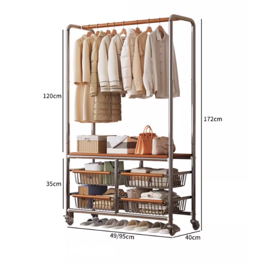 HEARTY Vintage Clothes Rack - Urban Mood Singapore